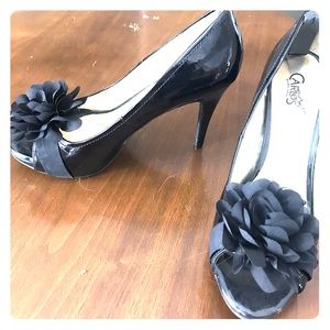 Carlos black heels, worn once